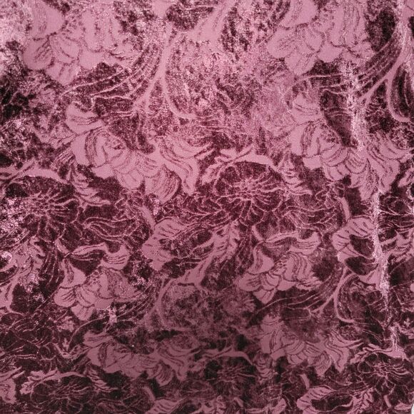 ANN TAYLOR Factory Purple Floral Velvet Top Whimsigoth Feminine SIZE MEDIUM - Picture 3 of 10